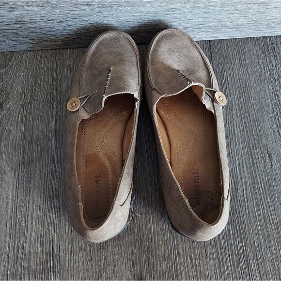 White Mountain Women's size 12M Brown Loafers Judo Flat Shoes Slip Ons - Picture 6 of 9